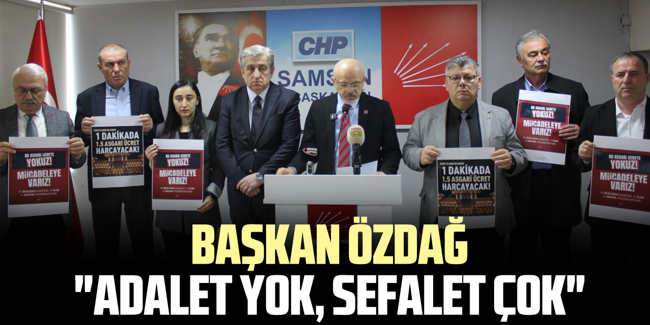 Başkan Özdağ "Adalet Yok, Sefalet Çok"