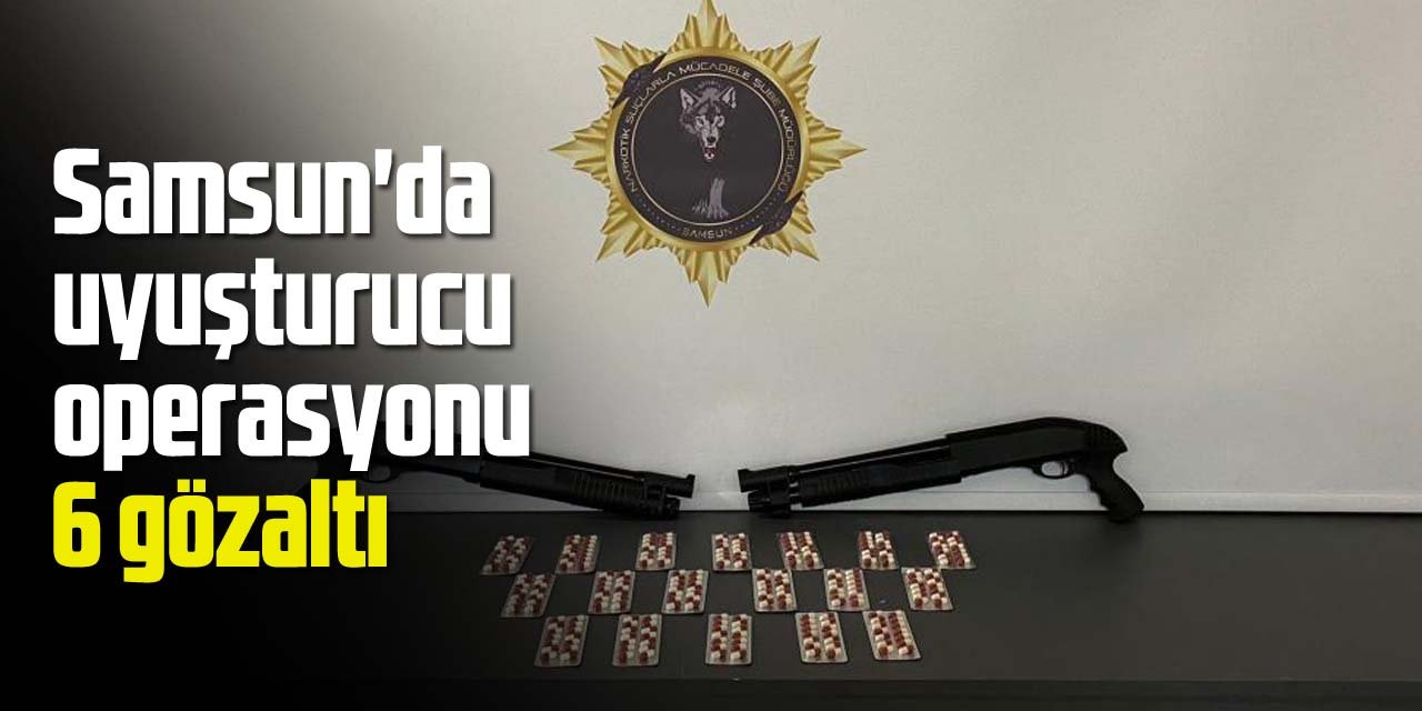 Samsun'da uyuşturucu operasyonu: 6 gözaltı