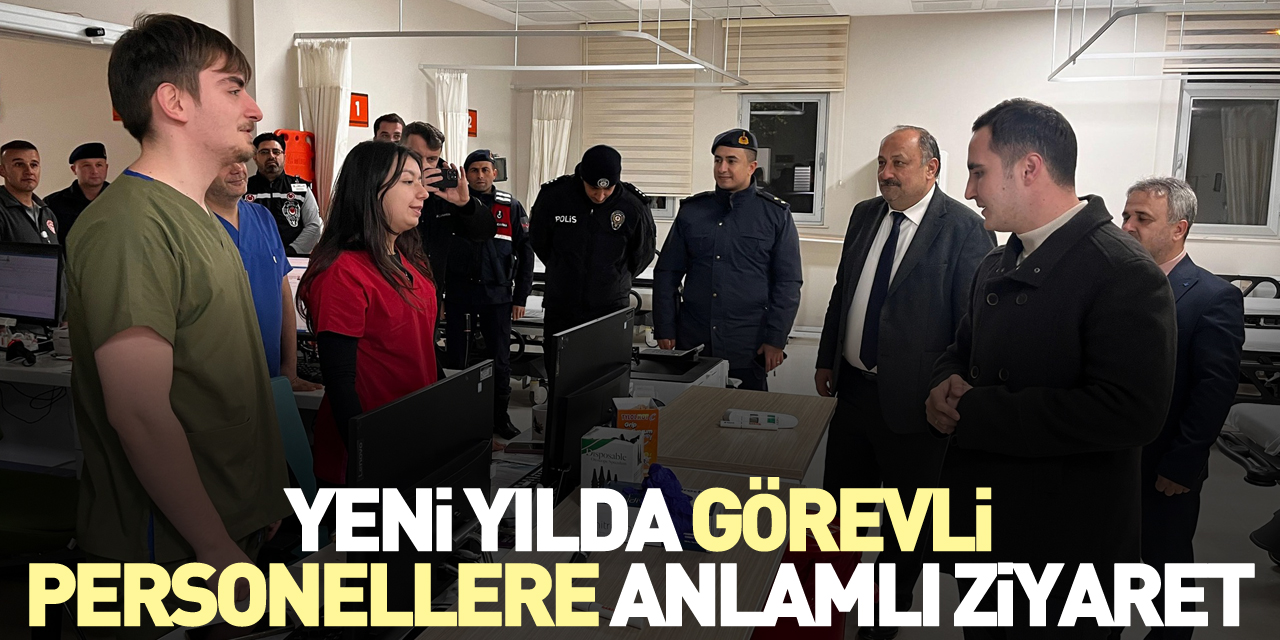 Yeni Yılda Görevli Personellere Anlamlı Ziyaret