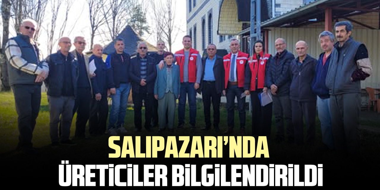 Salıpazarı’nda üreticiler bilgilendirildi