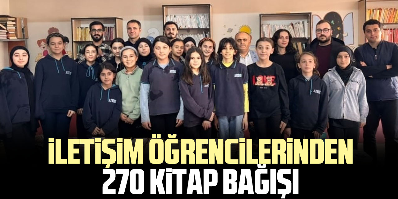 İletişim Öğrencilerinden 270 Kitap Bağışı