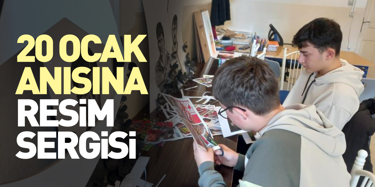 20 Ocak anısına resim sergisi