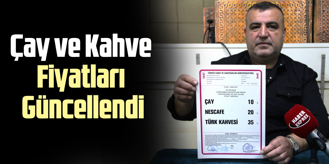 Çay ve Kahve Fiyatları Güncellendi