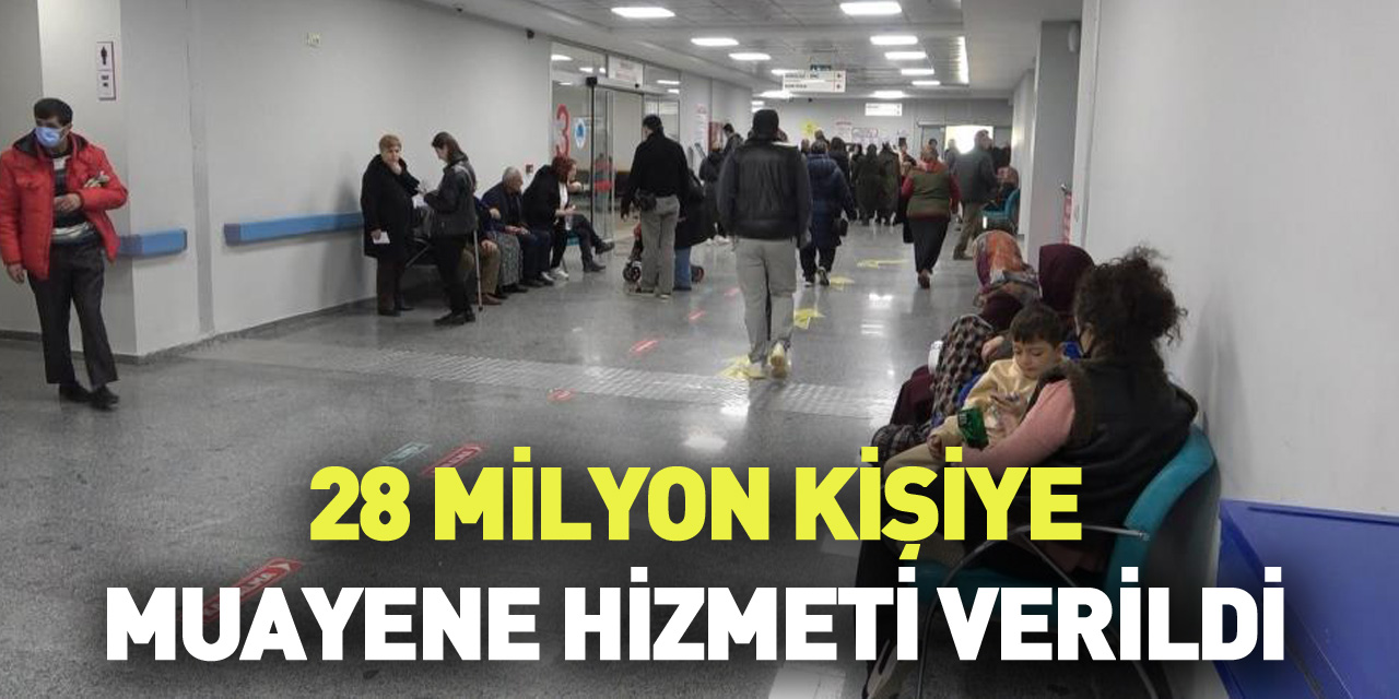 2024 yılında Samsun'da 28 milyon kişiye muayene hizmeti