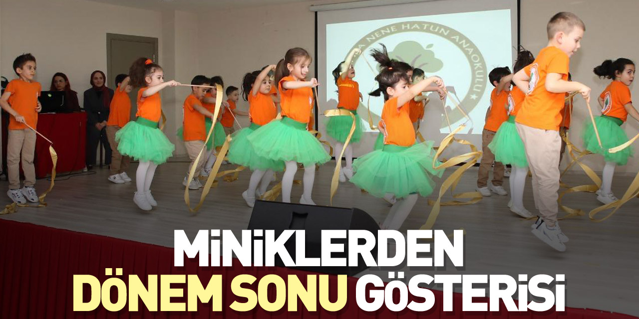 Miniklerden Dönem sonu gösterisi