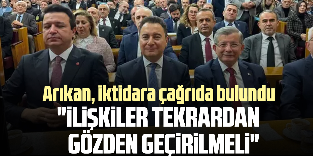 "ilişkiler tekrardan gözden geçirilmeli"