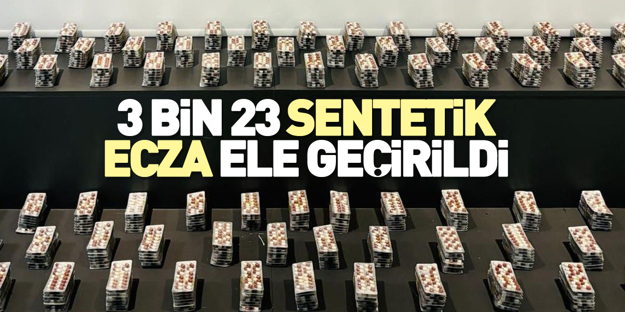 3 bin 23 sentetik ecza ele geçirildi