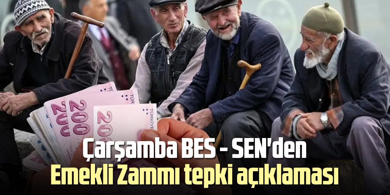 Çarşamba BES - SEN'den emekli maaş zamlarına tepki