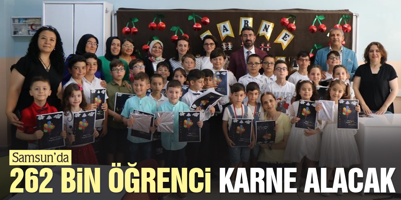 262 bin öğrenci karne alacak