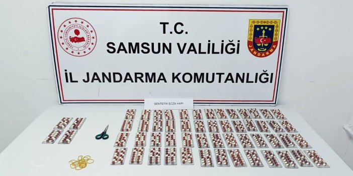 2 kişi 784 adet uyuşturucu hap ele geçirildi