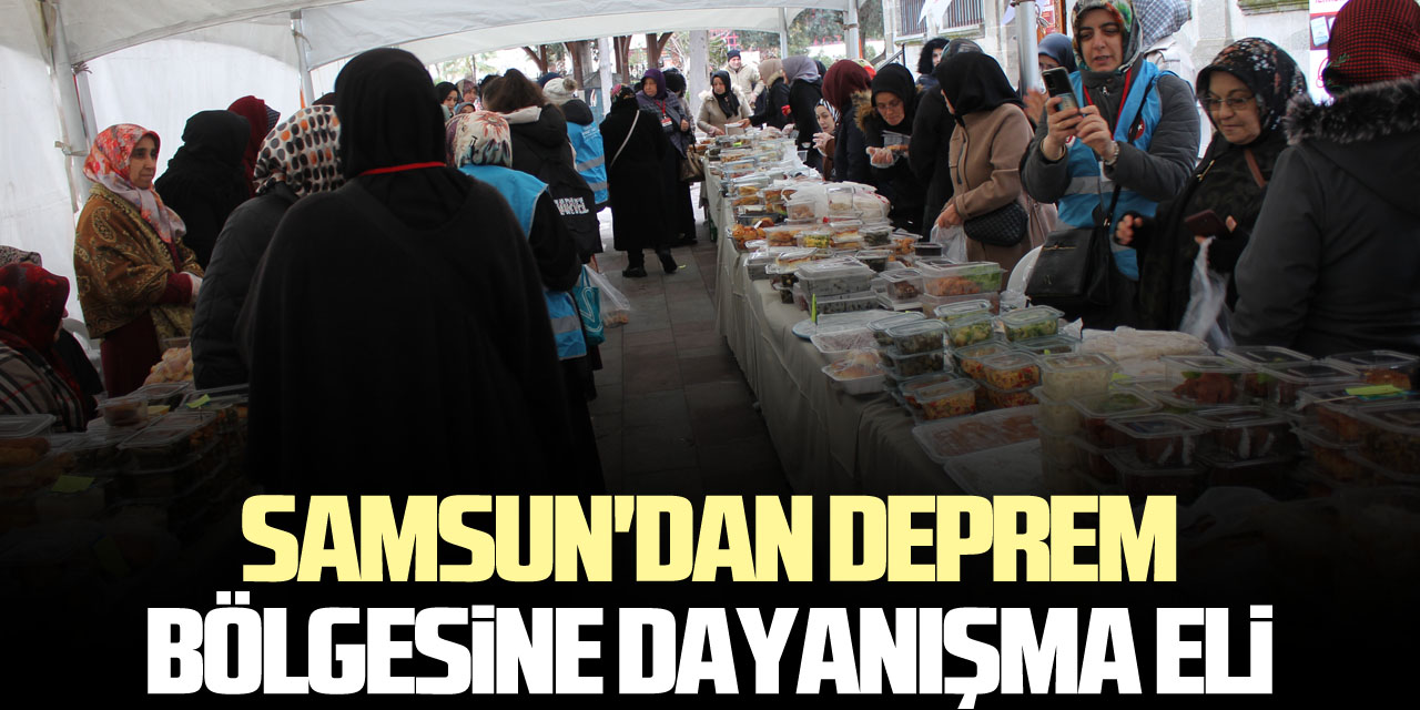 Samsun'dan Deprem Bölgesine Dayanışma Eli
