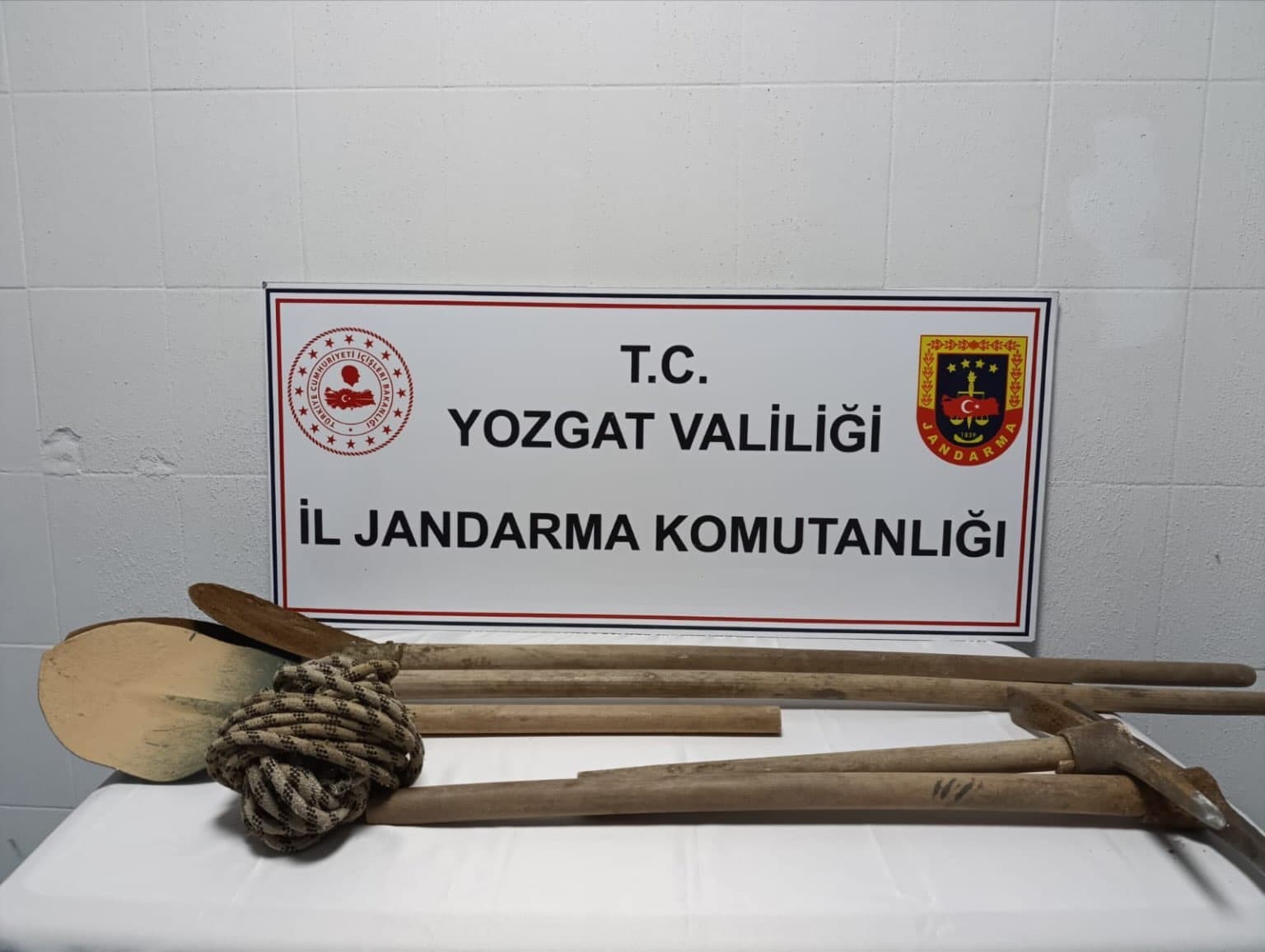 Yerköy’de kaçak kazıya suçüstü