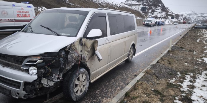 Amasya'da kavşakta kaza