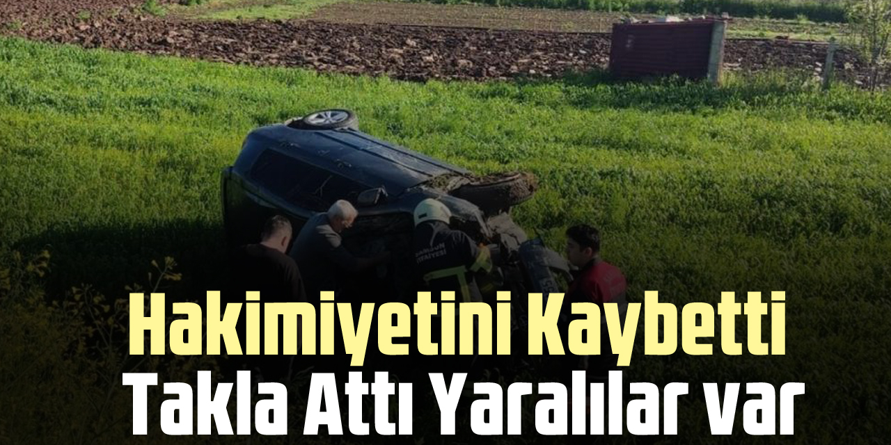 Hakimiyetini Kaybetti Takla Attı Yaralılar var