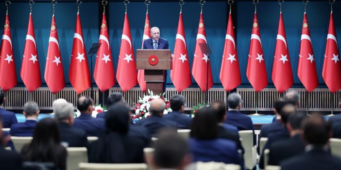 Erdoğan kabine toplantısı sonrası millete seslendi