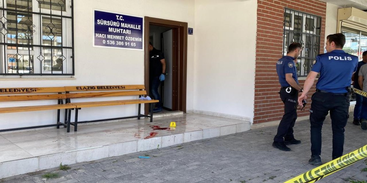 Muhtar silahlı saldırıya uğradı