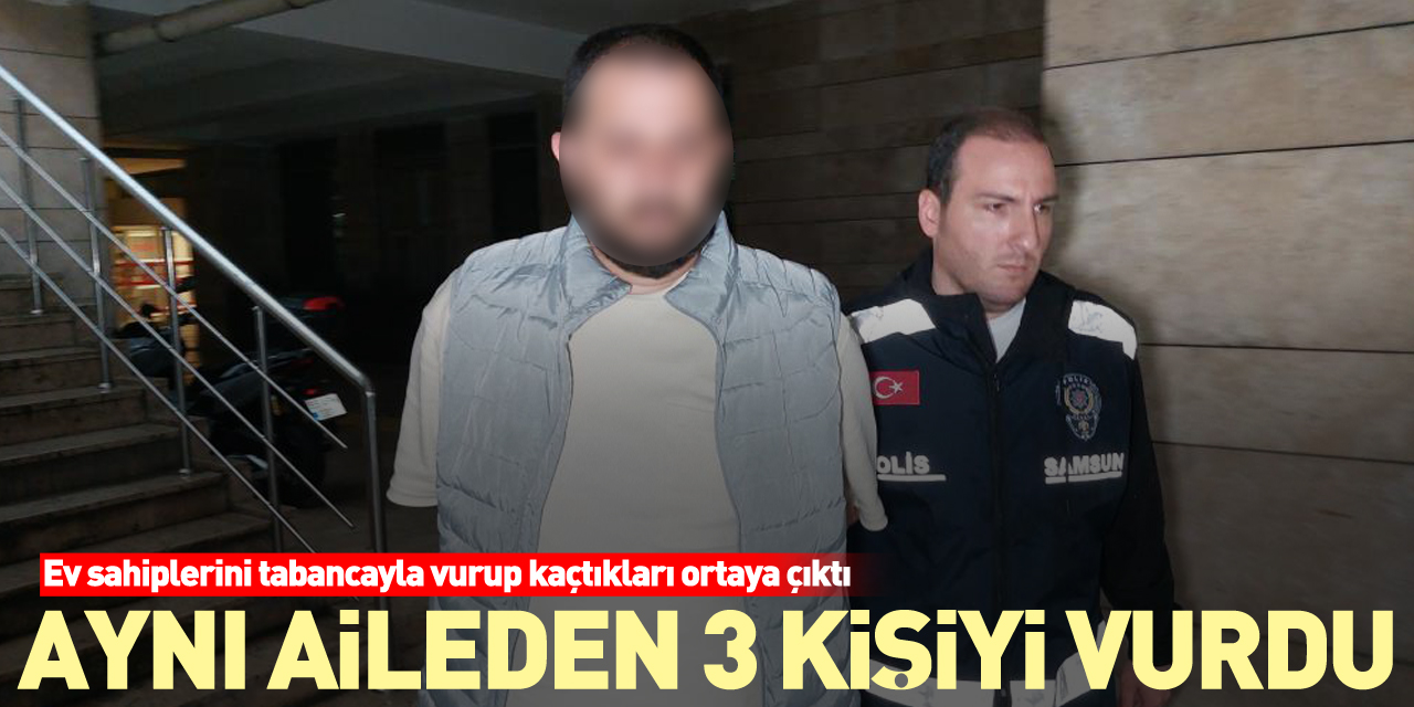 Aynı aileden 3 kişiyi vurdu