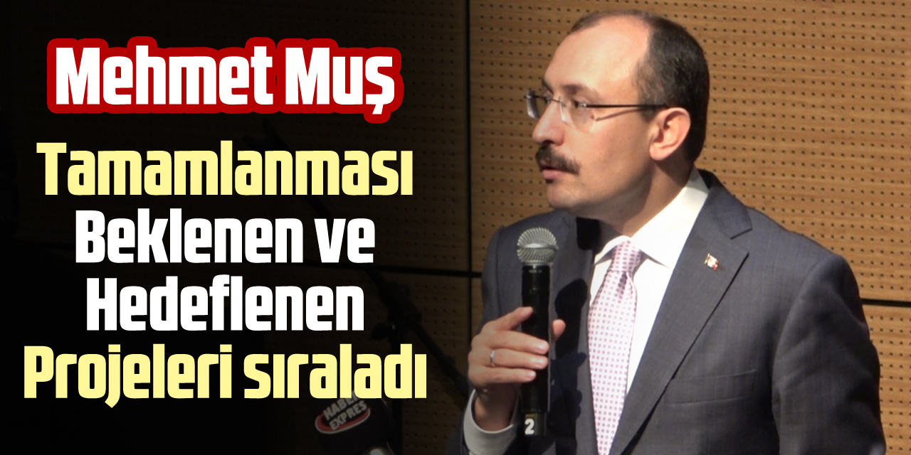 MUŞ, TAMAMLANMASI BEKLENEN VE HEDEFLENEN PROJELERİ SIRALADI