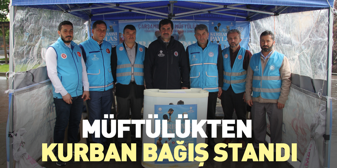 Müftülükten kurban bağış standı