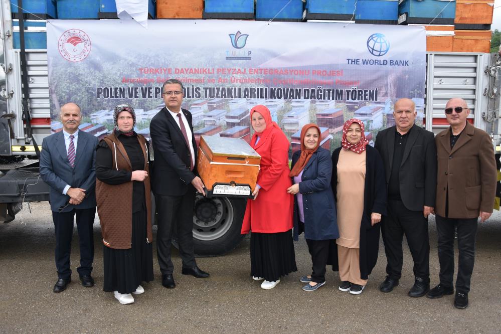 Ordu'da üreticilere arılı kovan desteği