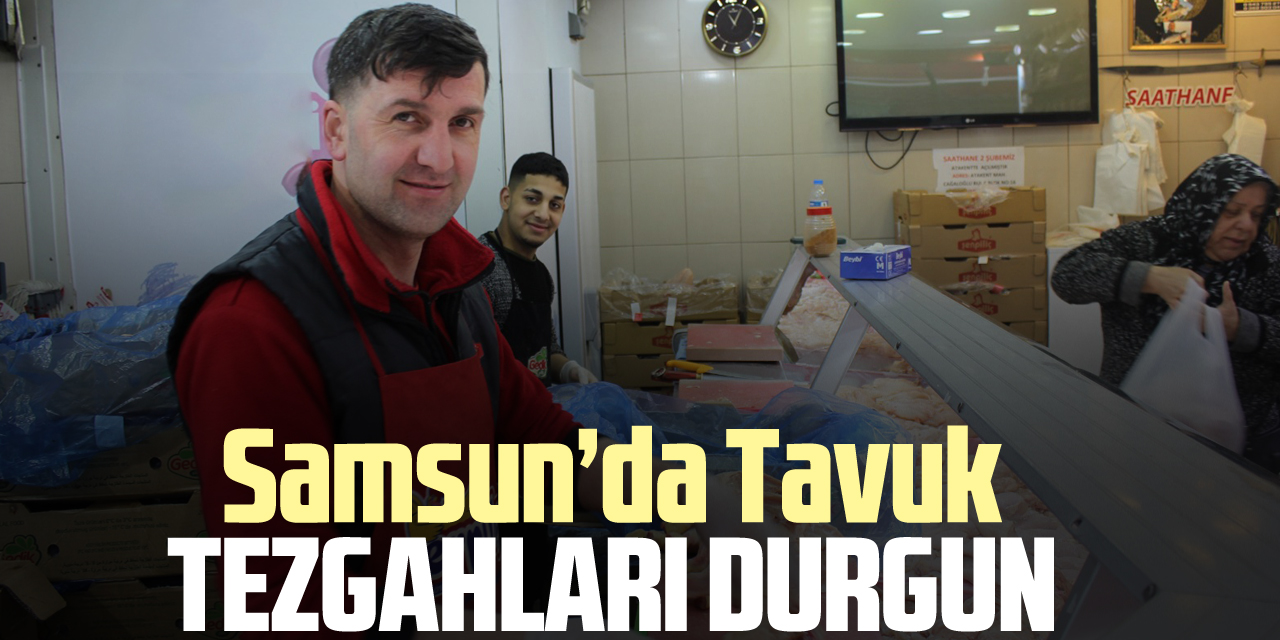 SAMSUN’DA TAVUK TEZGAHLARI DURGUN