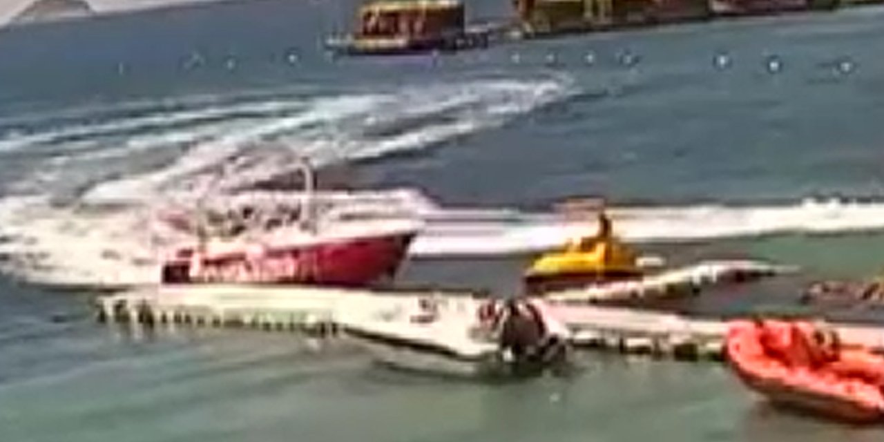 Deniz yatağı, sürat teknesine çarptı