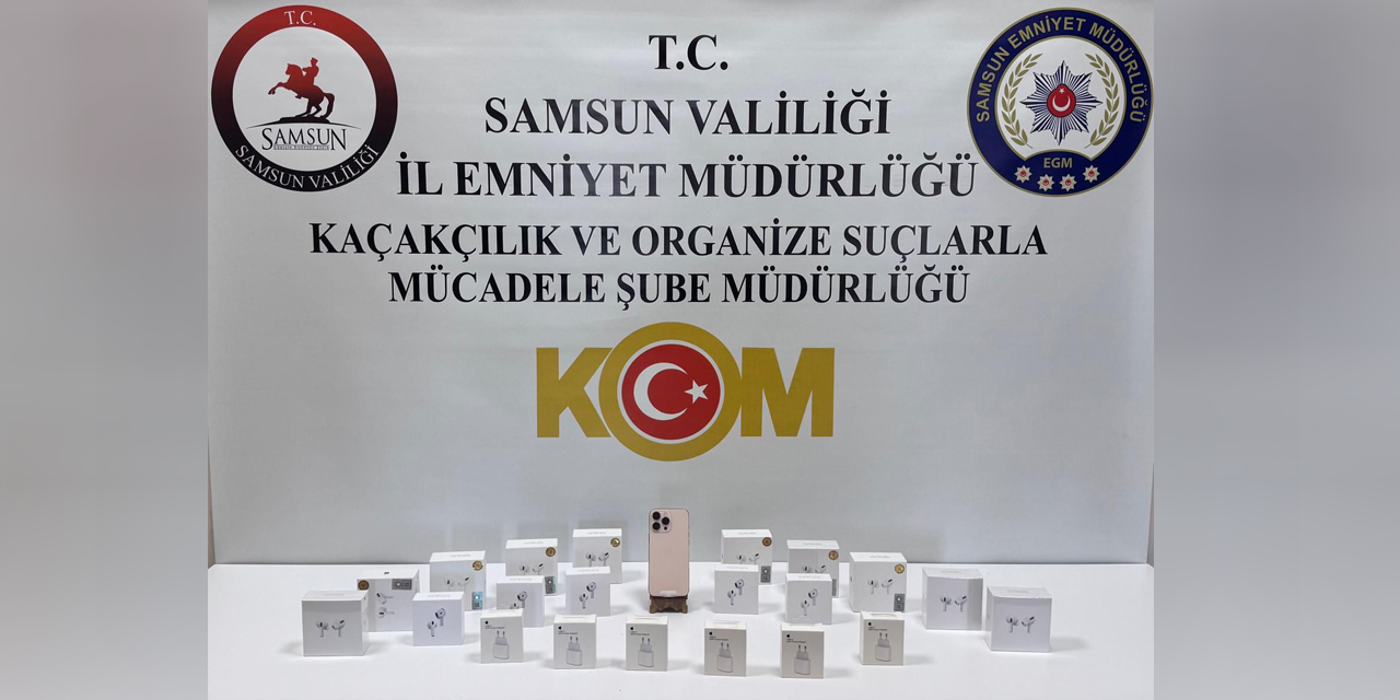 Samsun'da kaçak elektronik ürün operasyonu
