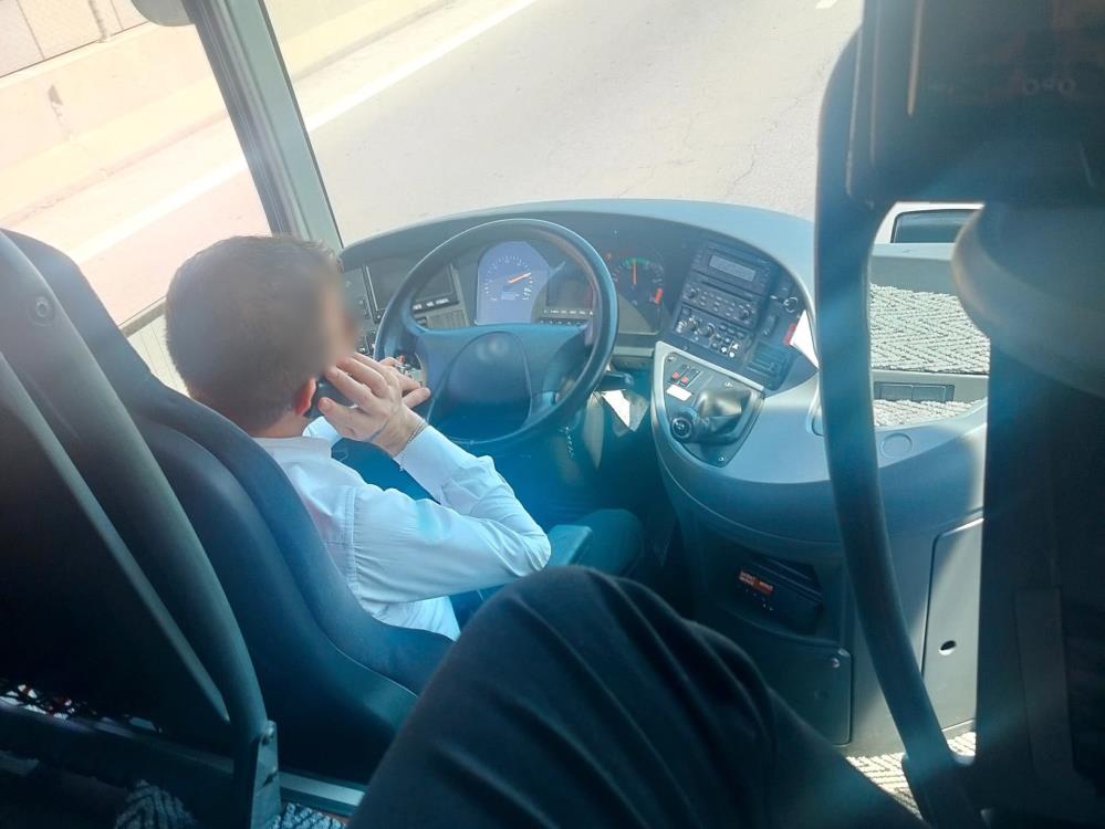 Kuralları ihlal eden otobüs şoförüne 3 ayrı ihlalden ceza