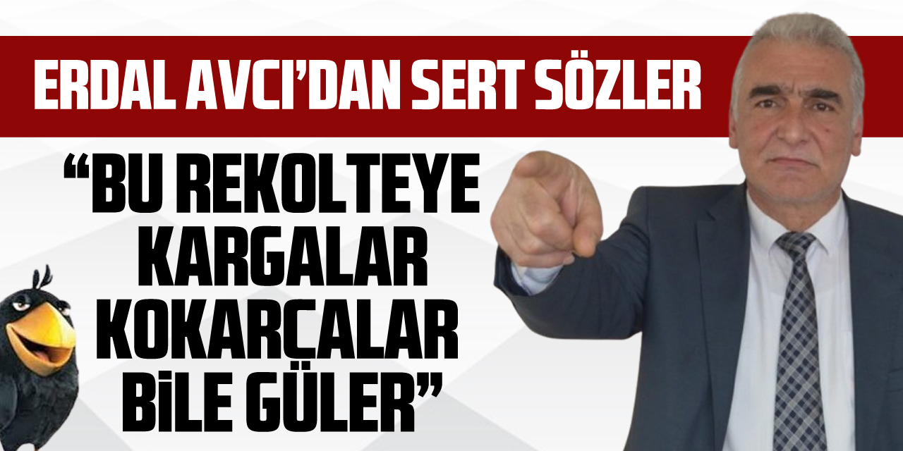Erdal Avcı'dan sert sözler  “Bu rekolteye Kargalar, Kokarcalar Bile Güler”