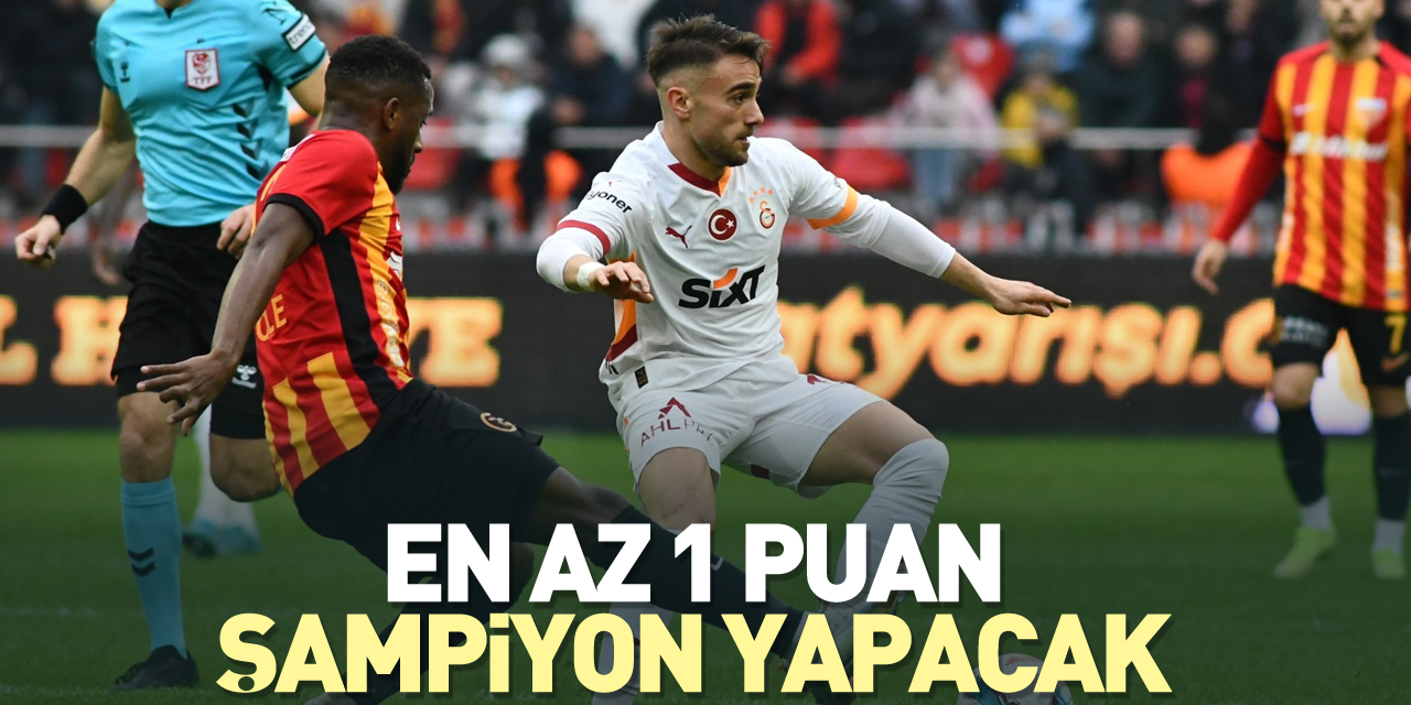 En az 1 puan şampiyon yapacak