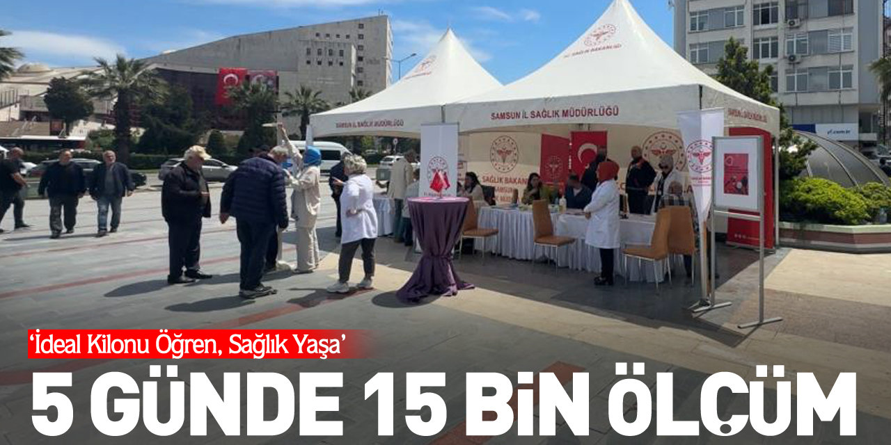 5 günde 15 bin ölçüm