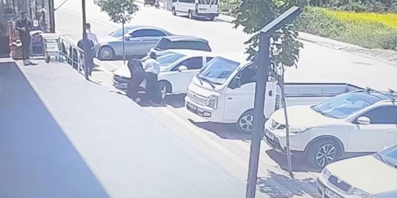 Park edilmek isterken yayaya çarptı