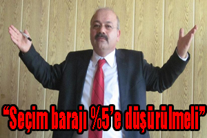 “Seçim barajı %5’e düşürülmeli”