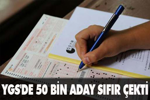 50 bin aday sıfır çekti