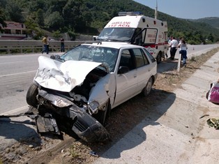 Samsun’da trafik kazası: 5 Yaralı