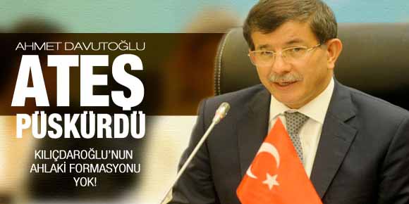 Davutoğlu ateş püskürdü