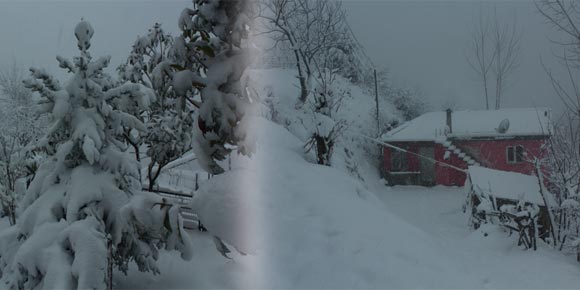 Çarşamba’da yaklaşık 20 köy kar yağışına teslim