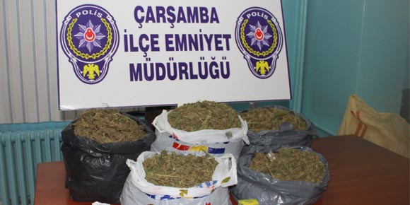 Çarşamba’da 5,5 Kilo Kubar Esrar Ele Geçirildi