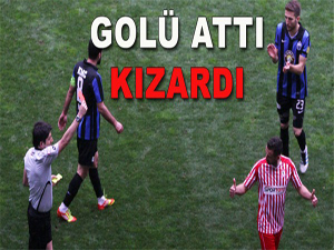 Golü attı kızardı