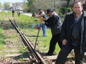 Demiryolunda Çalışmalar Başladı