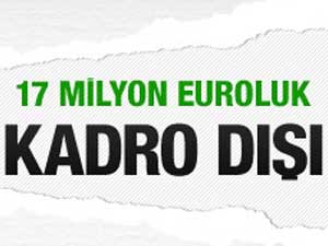 17 milyon euroluk kadro dışı