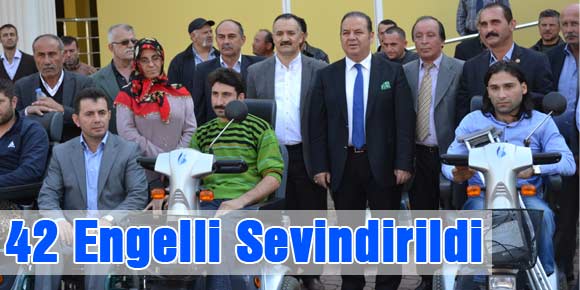 42 Engelli Sevindirildi…