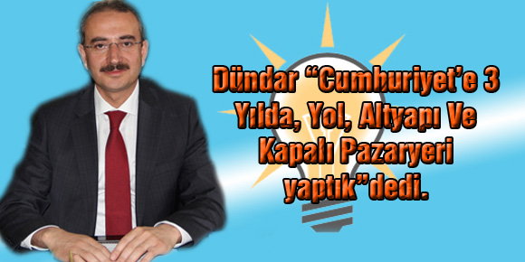 Cumhuriyet’e 3 Yılda, Yol, Altyapı Ve Kapalı Pazaryeri