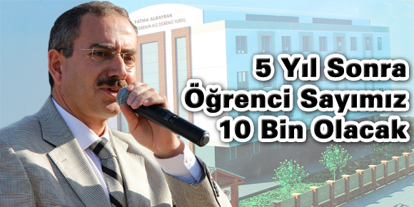 DÜNDAR, 5 YIL SONRA ÇARŞAMBA’NIN ÜNİVERSİTE ÖĞRENCİSİ SAYISI 10 BİN OLACAK