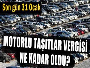 Motorlu Taşıtlar Vergisi 2014 yılında ne kadar oldu