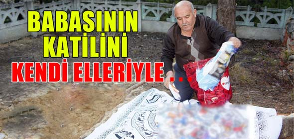 Babasının katili için mezarlık oluşturdu