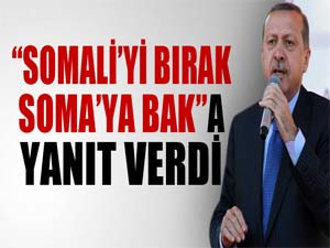 Erdoğandan Somaliyi bırak Somaya bak sözlerine yanıt