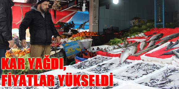 KAR YAĞDI, FİYATLAR YÜKSELDİ