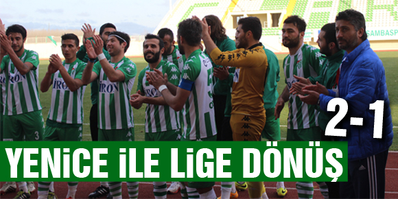 Yenice ile lige dönüş: 2-1