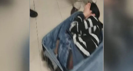 Valizin içinde Türkiyeye girerken yakalandı